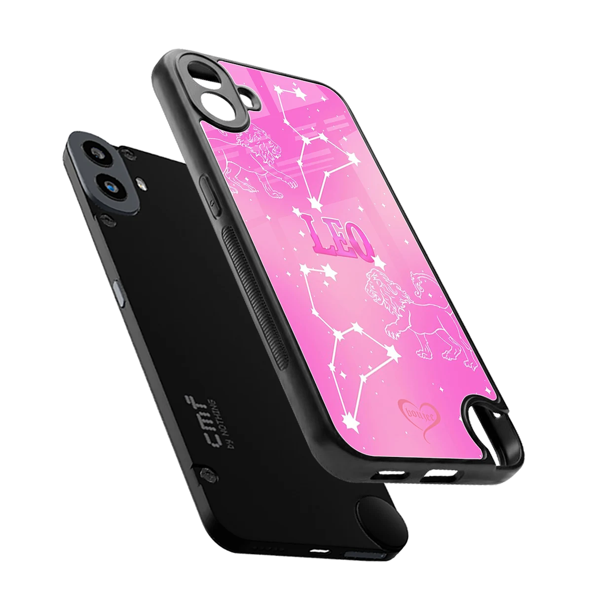 Leo Aura sleek cmf nothing phone 1 cover with tempered glass back and TPU edges