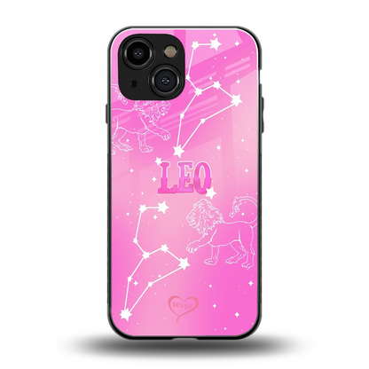 Leo Aura back phone cover | glass case for iphone 13 mini