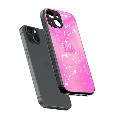 Leo Aura sleek iphone 13 mini cover with tempered glass back and TPU edges
