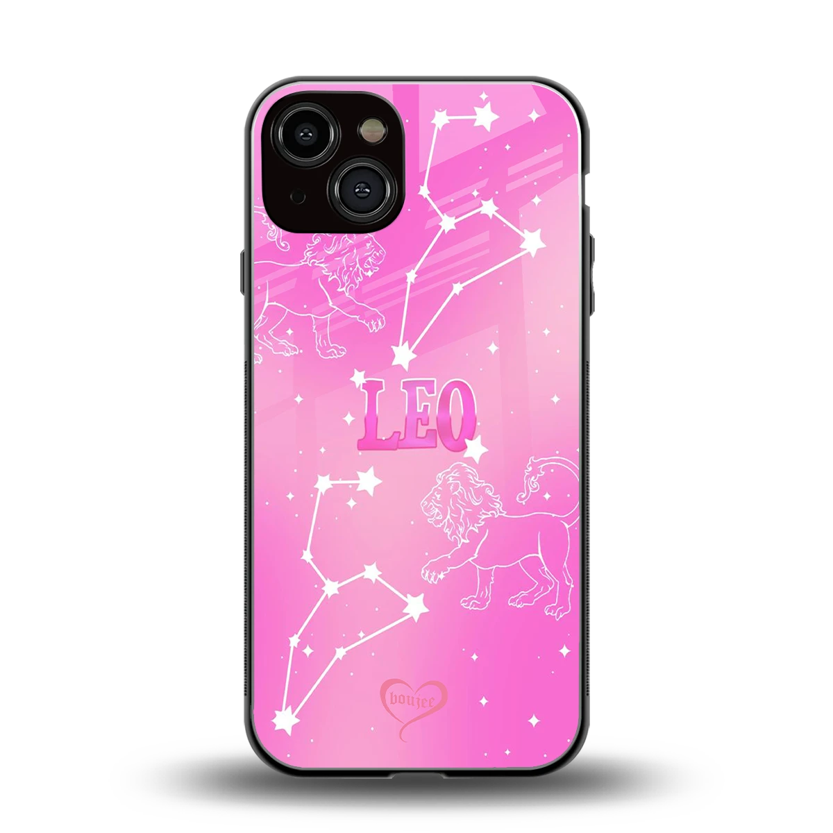 Leo Aura back phone cover | glass case for iphone 14
