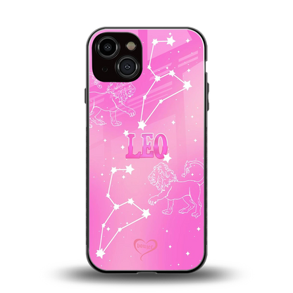 Leo Aura back phone cover | glass case for iphone 14