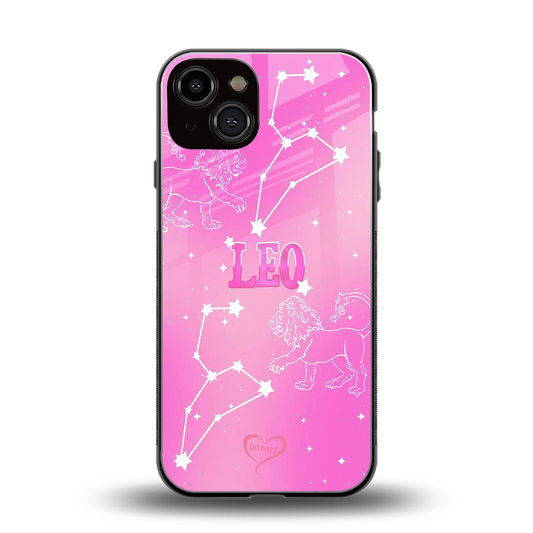 Leo Aura back phone cover | glass case for iphone 14