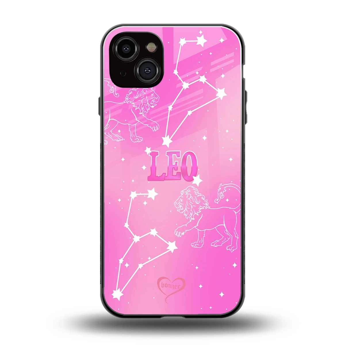 Leo Aura back phone cover | glass case for iphone 14 plus