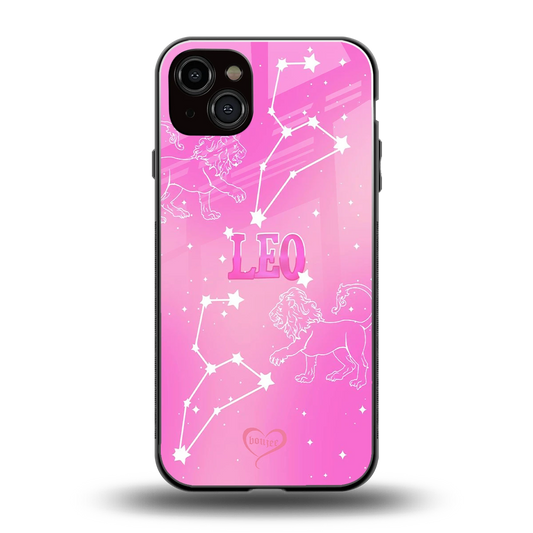 Leo Aura back phone cover | glass case for iphone 14 plus