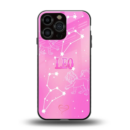 Leo Aura back phone cover | glass case for iphone 15 pro max
