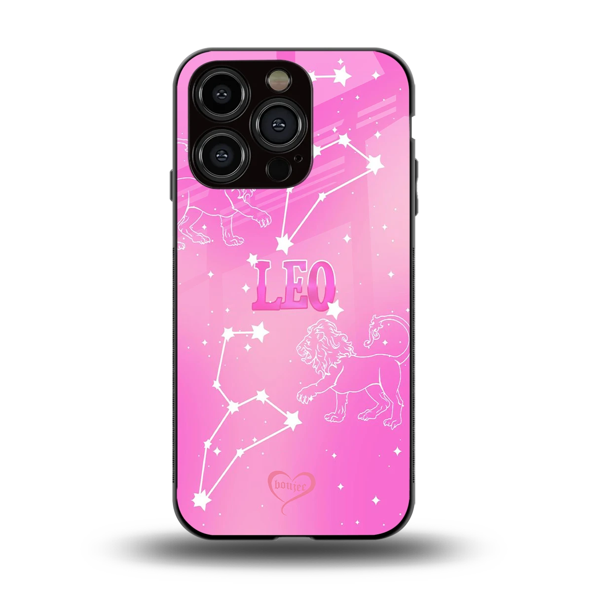Leo Aura back phone cover | glass case for iphone 15 pro