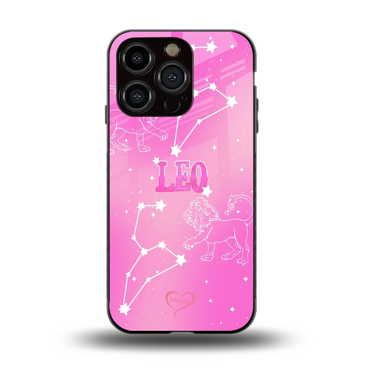 Leo Aura back phone cover | glass case for iphone 15 pro
