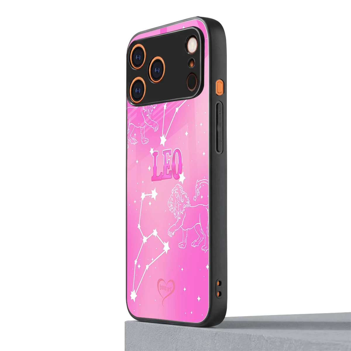 Leo Aura iphone 17 pro mobile cover | shockproof glass phone case