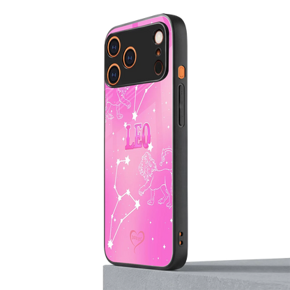 Leo Aura iphone 17 pro mobile cover | shockproof glass phone case