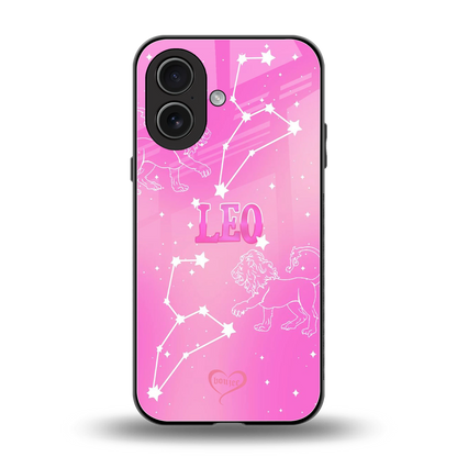 Leo Aura back phone cover | glass case for iphone 17