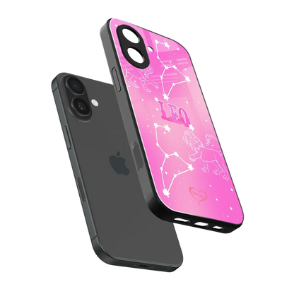 Leo Aura sleek iphone 17 cover with tempered glass back and TPU edges