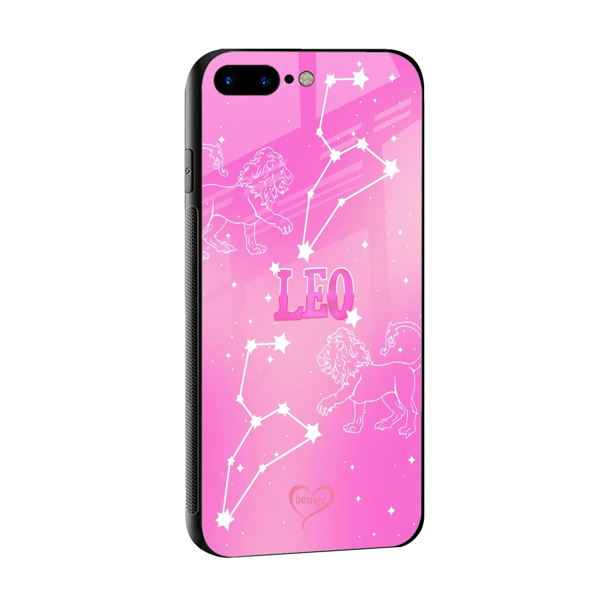 Leo Aura sleek iphone 8 plus cover with tempered glass back and TPU edges