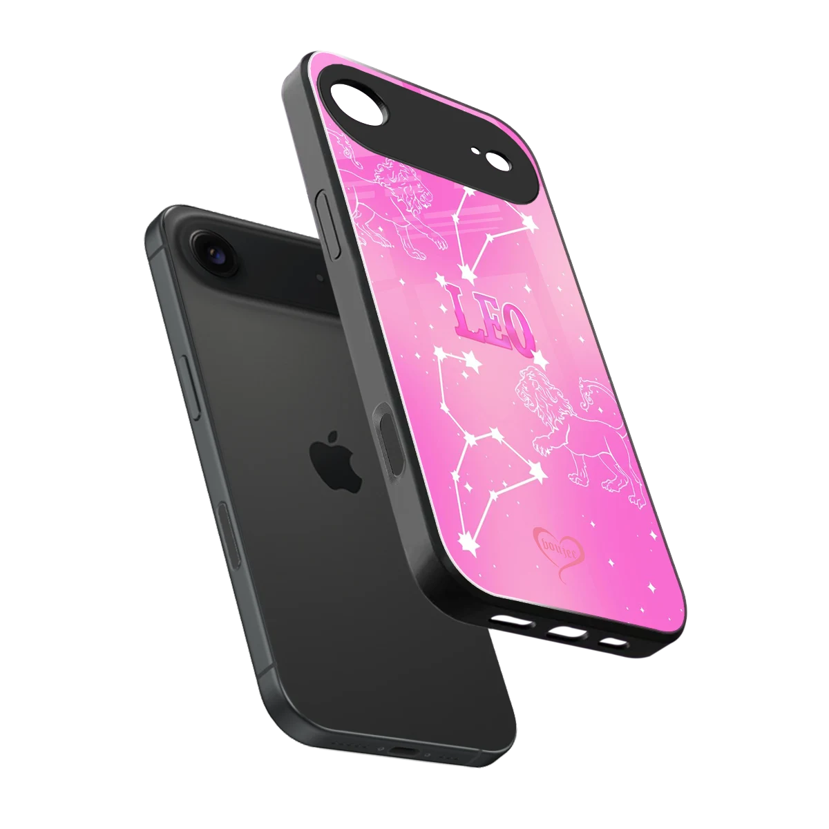 Leo Aura sleek iphone air cover with tempered glass back and TPU edges