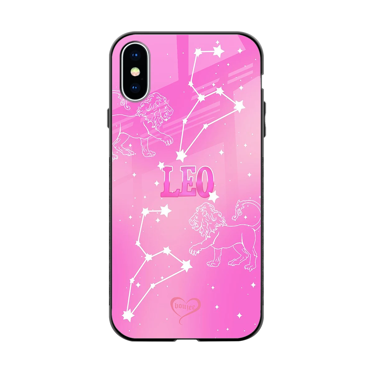 Leo Aura back phone cover | glass case for iphone xs