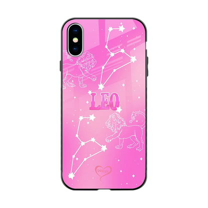 Leo Aura back phone cover | glass case for iphone xs
