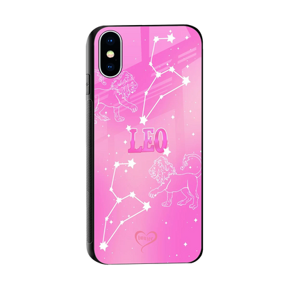 Leo Aura sleek iphone xs cover with tempered glass back and TPU edges