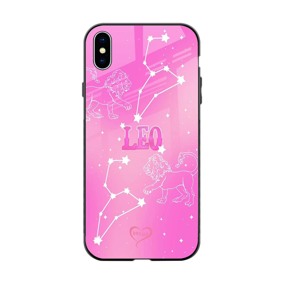 Leo Aura back phone cover | glass case for iphone xs max