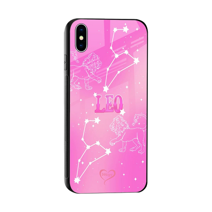 Leo Aura sleek iphone xs max cover with tempered glass back and TPU edges