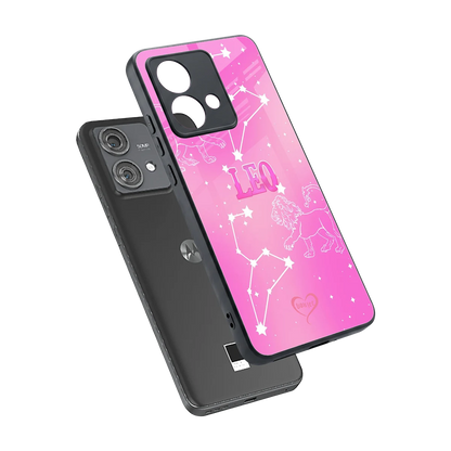 Leo Aura sleek motorola edge 40 neo 5g cover with tempered glass back and TPU edges
