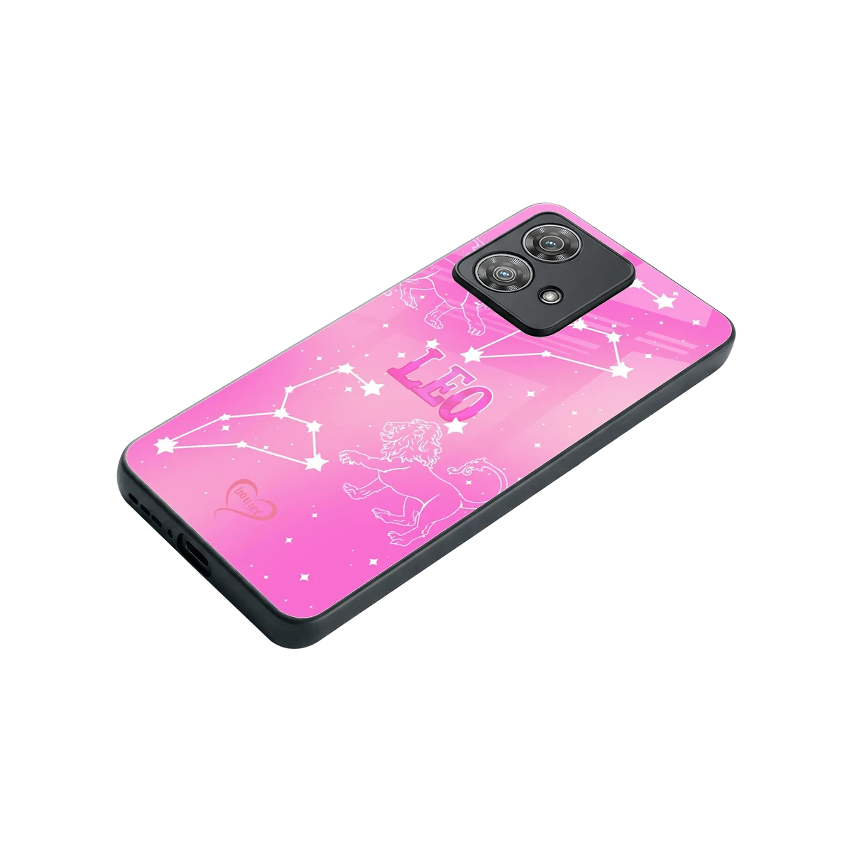 Leo Aura stylish phone case for motorola edge 40 neo 5g | glossy glass and slim fit