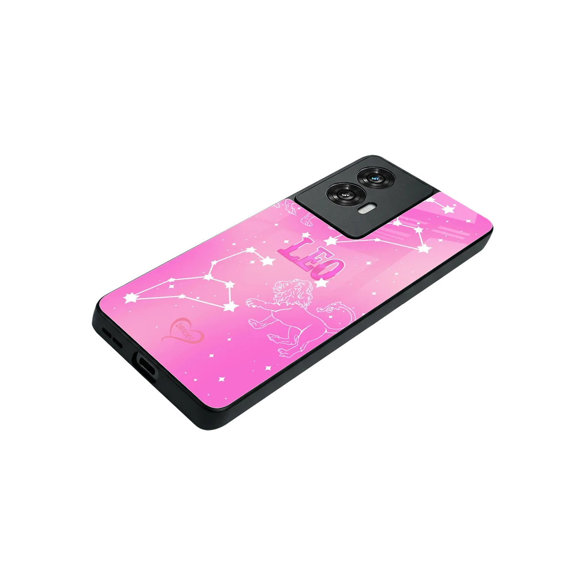 Leo Aura stylish phone case for motorola edge 50 fusion | glossy glass and slim fit