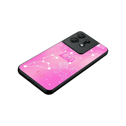 Leo Aura stylish phone case for motorola edge 50 pro | glossy glass and slim fit