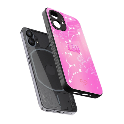 Leo Aura sleek nothing phone 1 cover with tempered glass back and TPU edges