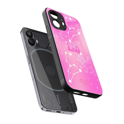 Leo Aura sleek nothing phone 2 cover with tempered glass back and TPU edges