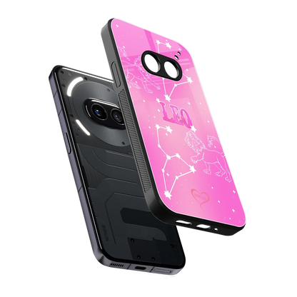 Leo Aura sleek nothing phone 2a cover with tempered glass back and TPU edges