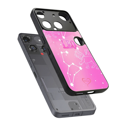 Leo Aura sleek nothing phone 3 cover with tempered glass back and TPU edges