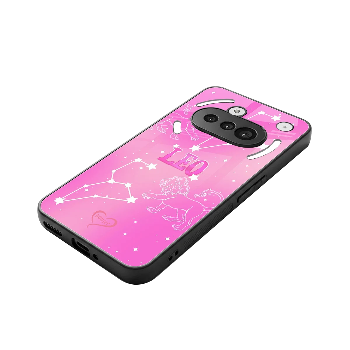 Leo Aura stylish phone case for nothing phone 3a | glossy glass and slim fit