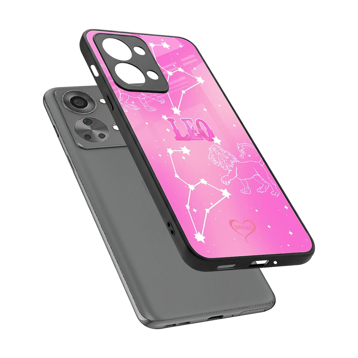 Leo Aura sleek oneplus nord 2t cover with tempered glass back and TPU edges