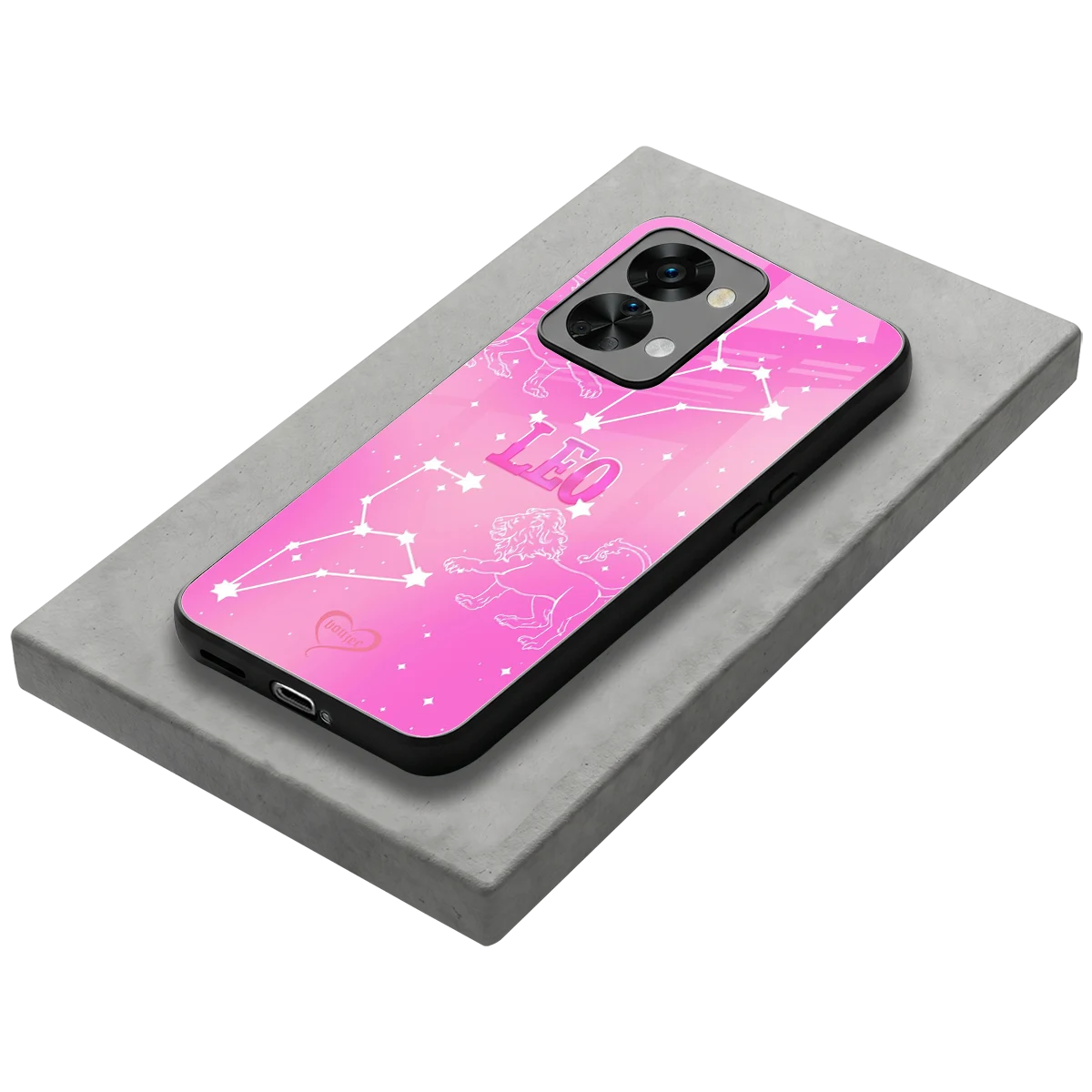 Leo Aura stylish phone case for oneplus nord 2t | glossy glass and slim fit
