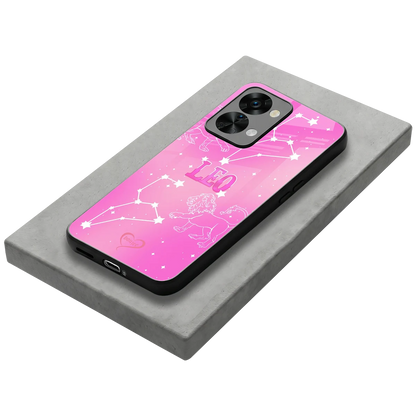 Leo Aura stylish phone case for oneplus nord 2t | glossy glass and slim fit