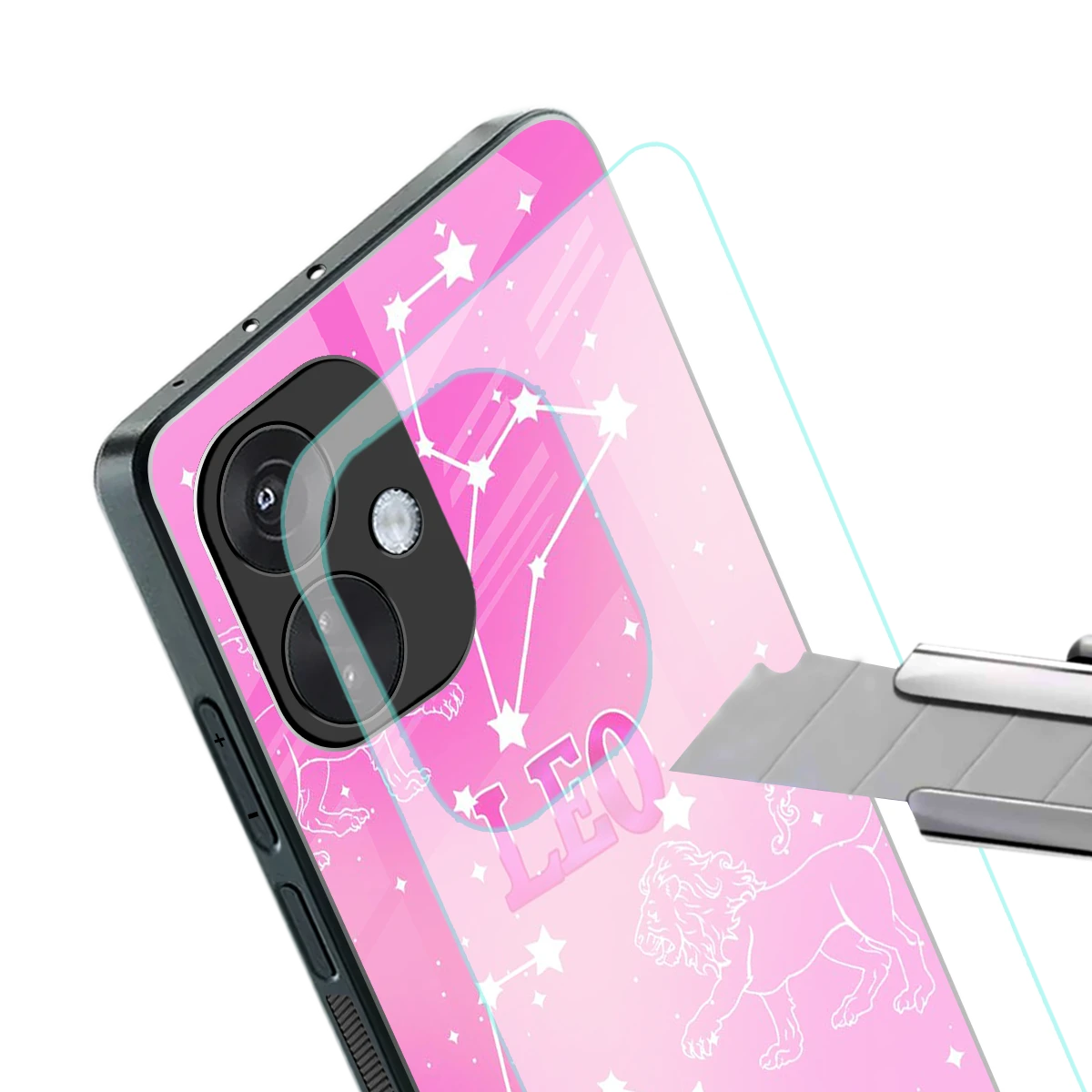 Leo Aura stylish phone case for oneplus nord ce 3 | glossy glass and slim fit