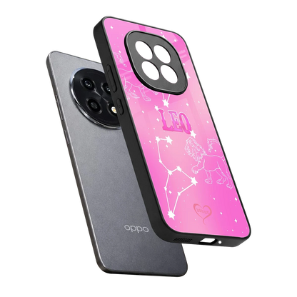 Leo Aura sleek oppo f29 pro 5g cover with tempered glass back and TPU edges
