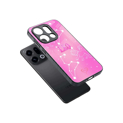 Leo Aura sleek oppo find x9 cover with tempered glass back and TPU edges