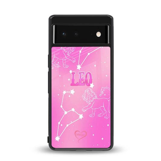 Leo Aura back phone cover | glass case for google pixel 6a