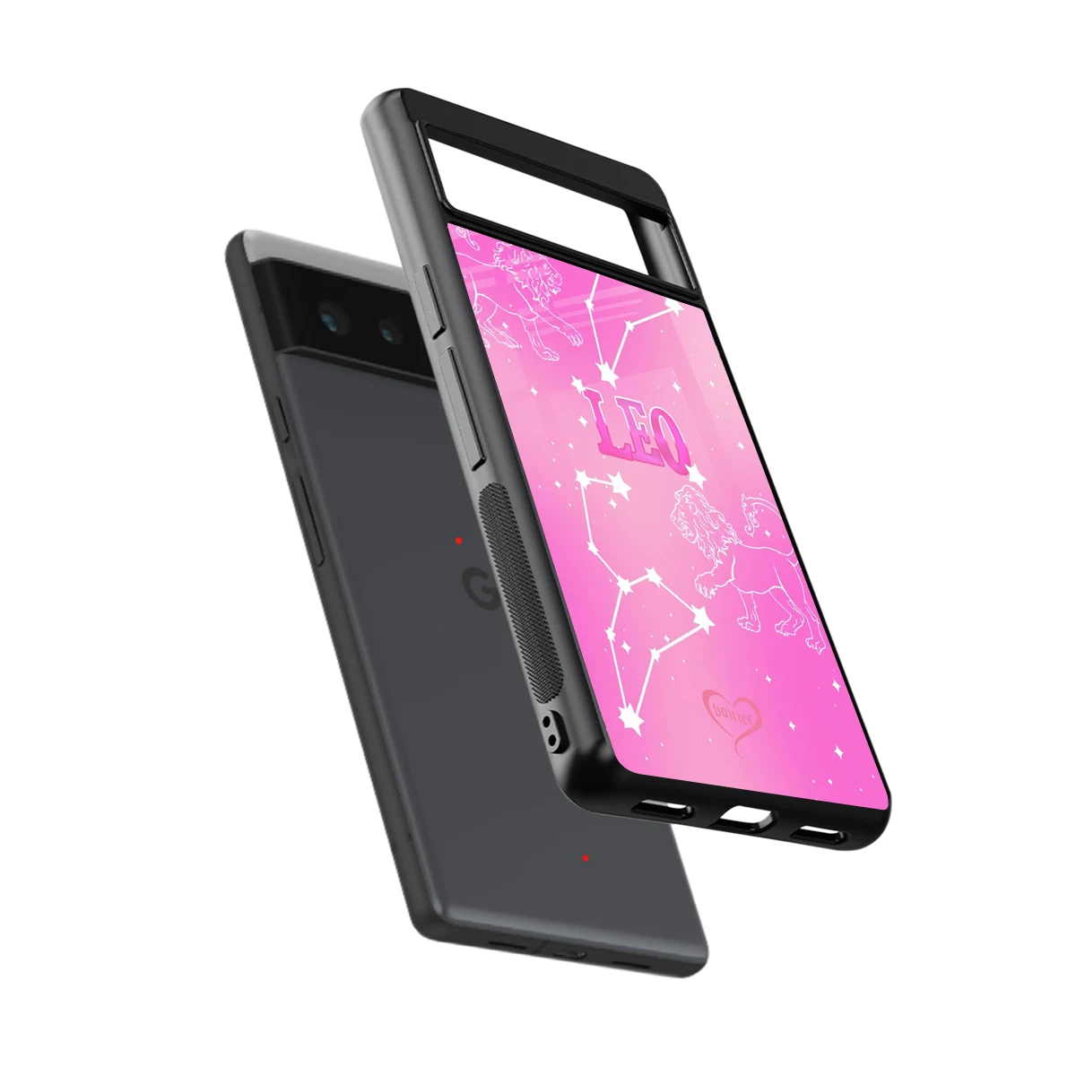 Leo Aura sleek google pixel 6 cover with tempered glass back and TPU edges