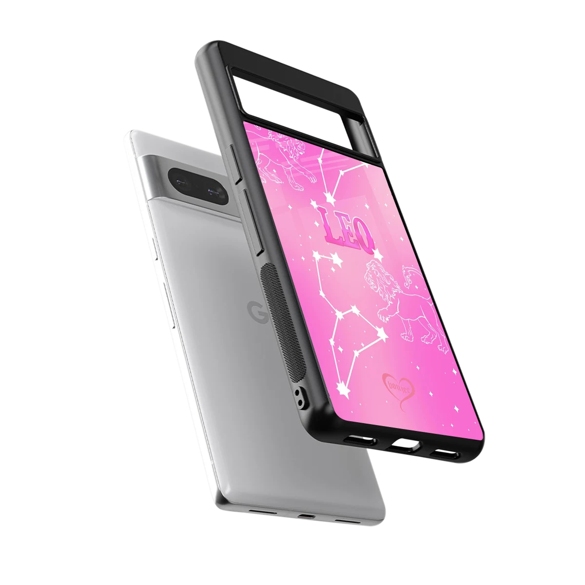 Leo Aura sleek google pixel 7 cover with tempered glass back and TPU edges