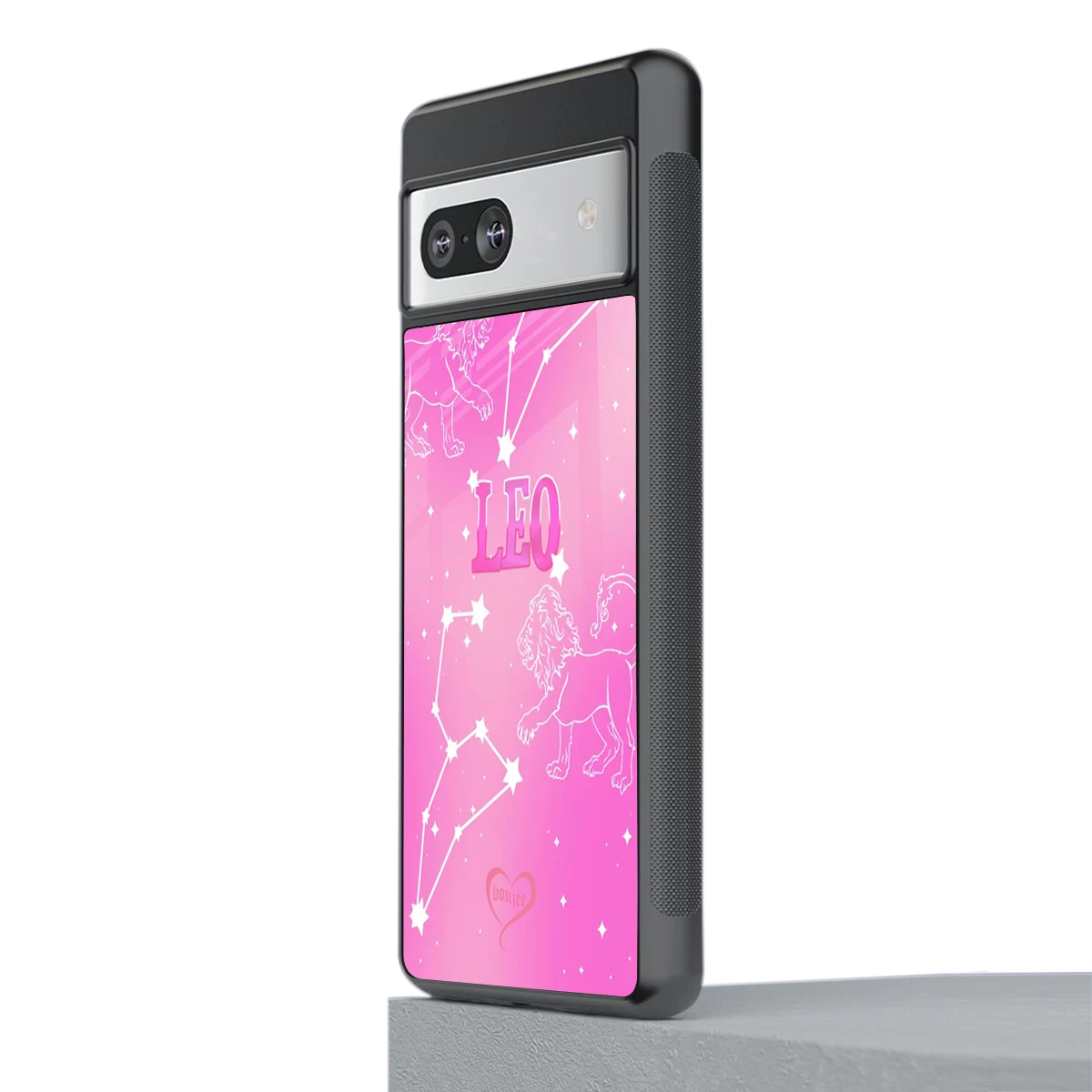 Leo Aura stylish phone case for google pixel 7a | glossy glass and slim fit