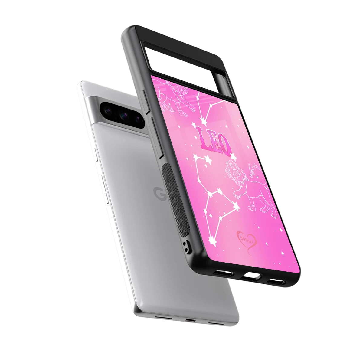 Leo Aura sleek google pixel 8 pro cover with tempered glass back and TPU edges