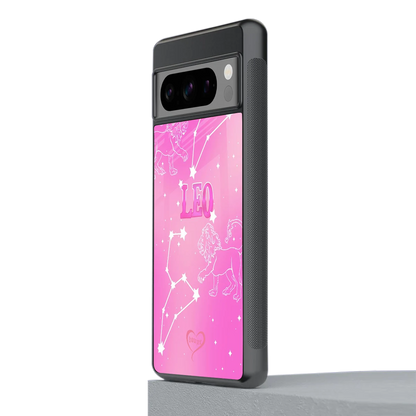 Leo Aura stylish phone case for google pixel 8 pro | glossy glass and slim fit