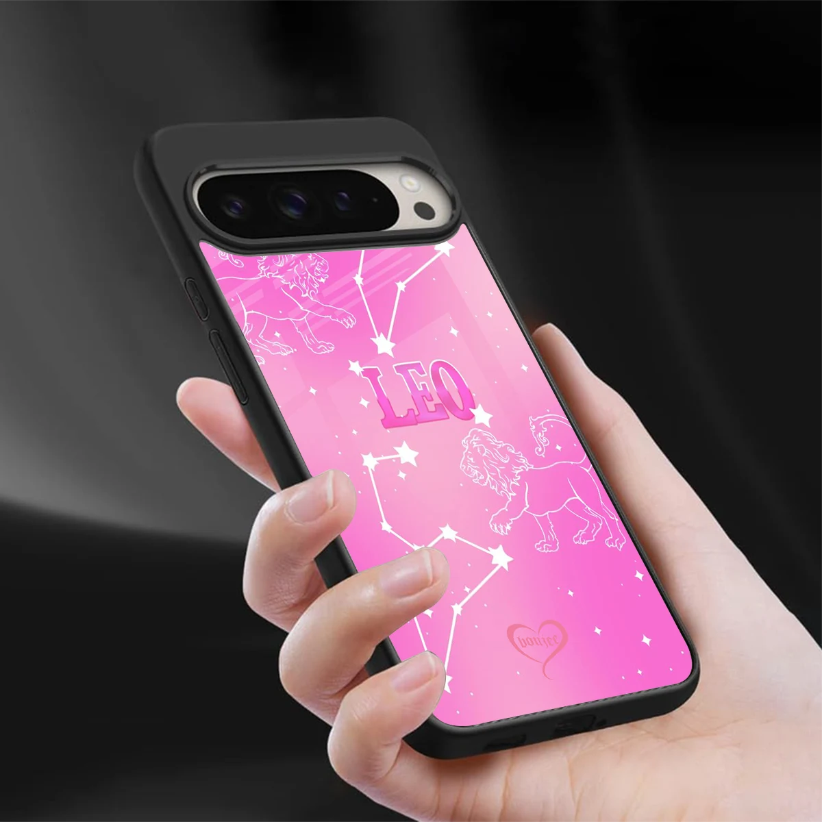 Leo Aura sleek google pixel 9 pro cover with tempered glass back and TPU edges