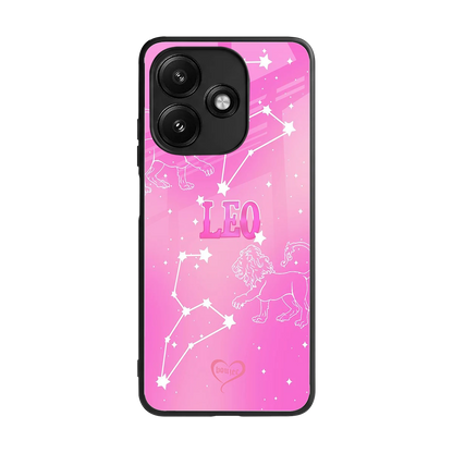 Leo Aura back phone cover | glass case for redmi 12 5g