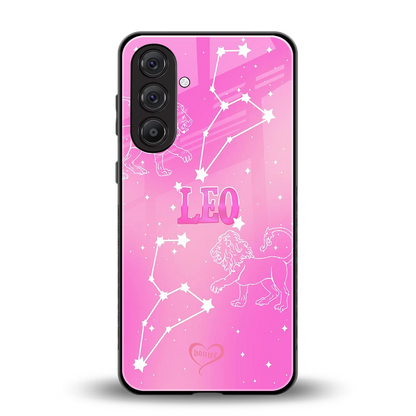 Leo Aura back phone cover | glass case for samsung galaxy m35 5g
