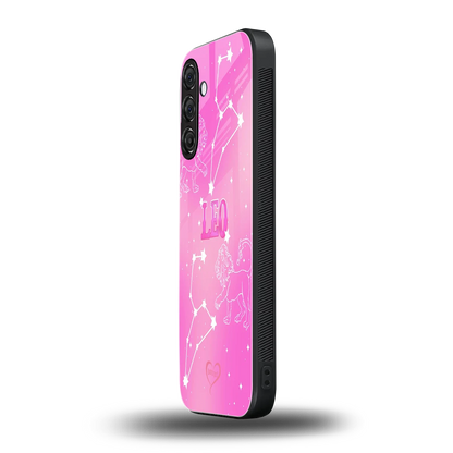Leo Aura samsung galaxy m35 5g mobile cover | shockproof glass phone case