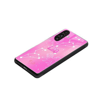 Leo Aura stylish phone case for samsung galaxy m35 5g | glossy glass and slim fit