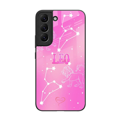 Leo Aura back phone cover | glass case for samsung galaxy s22