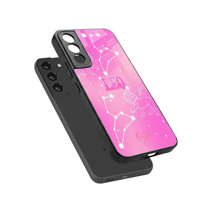 Leo Aura sleek samsung galaxy s22 cover with tempered glass back and TPU edges